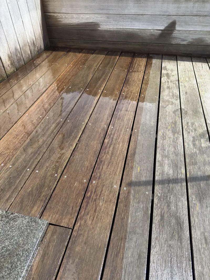 Reiniging van een dakterras, foto 8