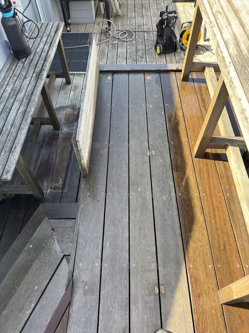 Reiniging van een dakterras, foto 11