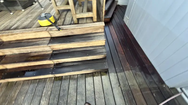 Reiniging van een dakterras, foto 14