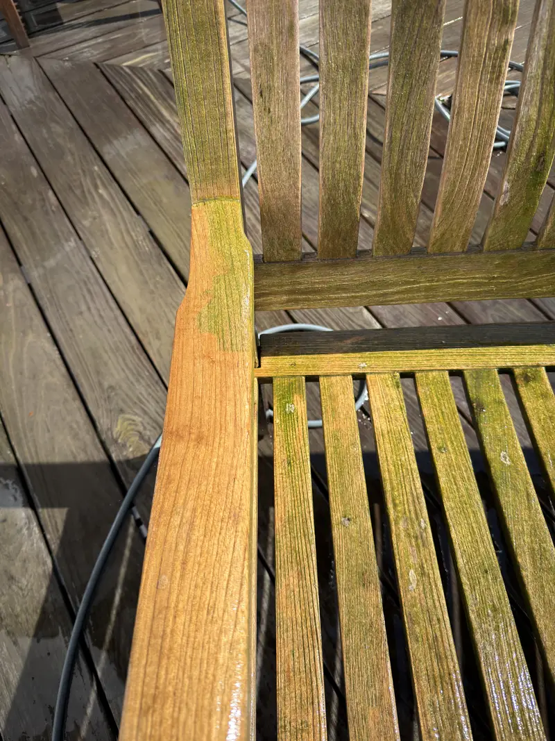 Terrasreiniging bij een zwembad, foto 3
